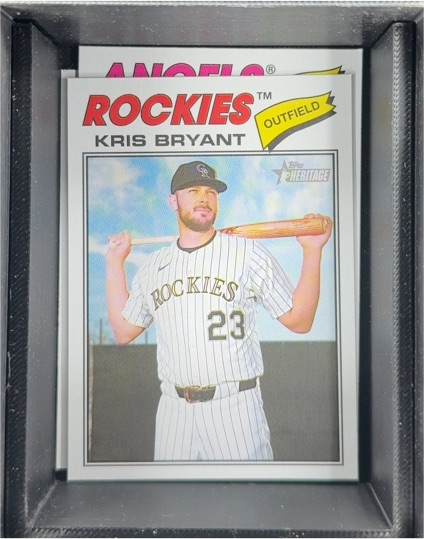 2026 Topps Heritage Chrome #22 Kris Bryant — front