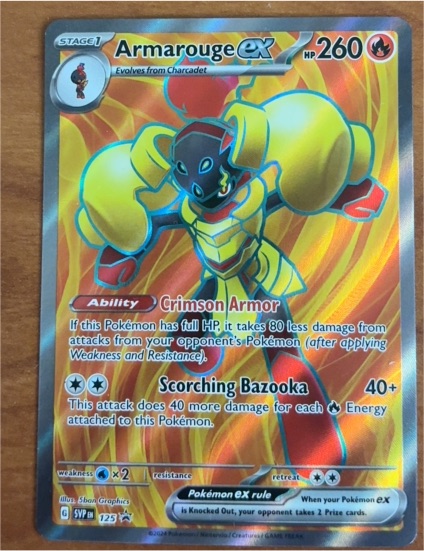 2024 Pokémon SV Black Star Promo #125 Armarouge ex — front