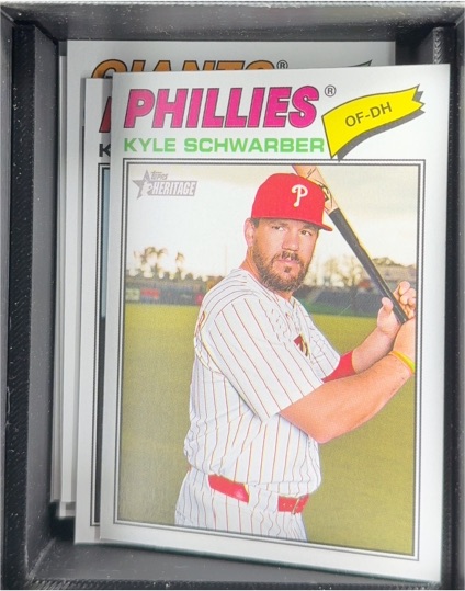 2026 Topps Heritage #159 Kyle Schwarber — front