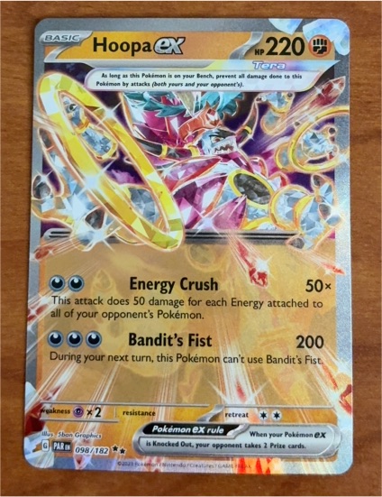 2021 Pokémon TCG SV04: Paradox Rift #098 Hoopa ex — front