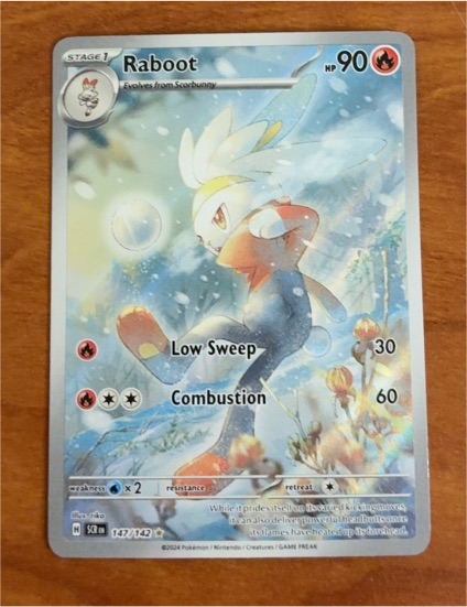 2024 Pokémon Scarlet & Violet Stellar Crown #147 Raboot — front