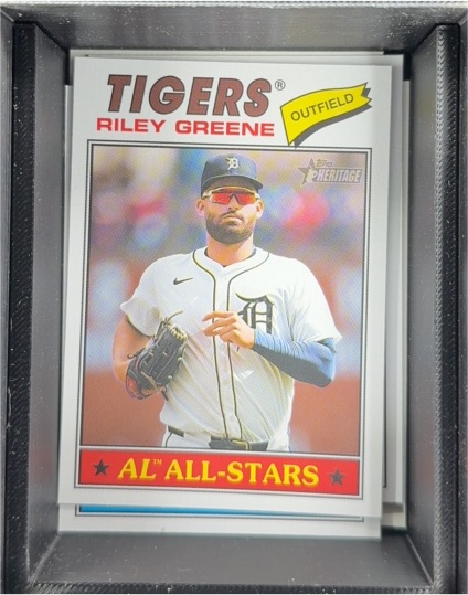 2026 Topps Heritage #152 Riley Greene — front