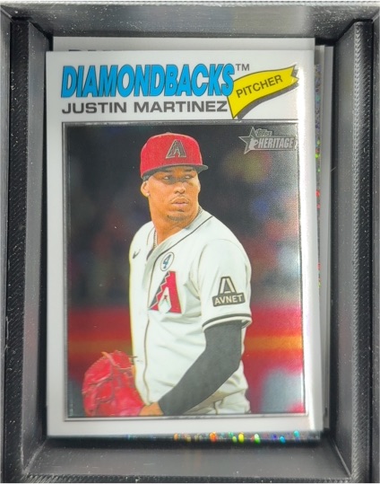 2026 Topps Heritage Chrome #263 Justin Martinez — front