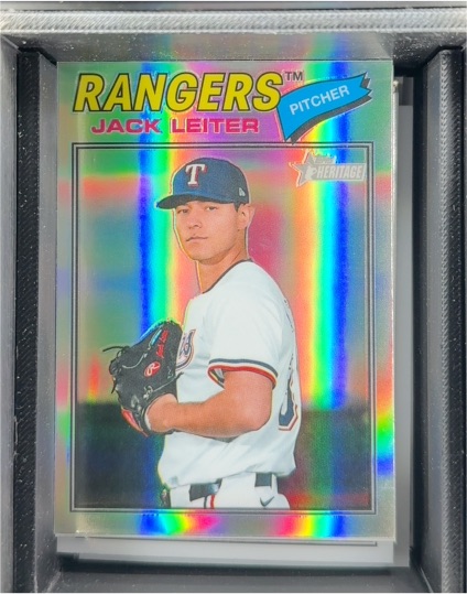 2026 Topps Heritage Chrome #304 Jack Leiter — front