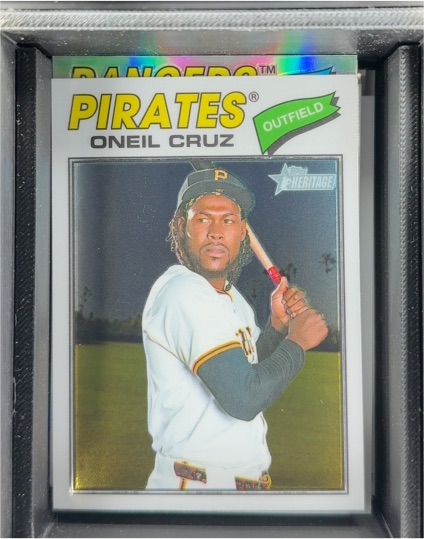 2026 Topps Heritage #308 Oneil Cruz Chrome — front
