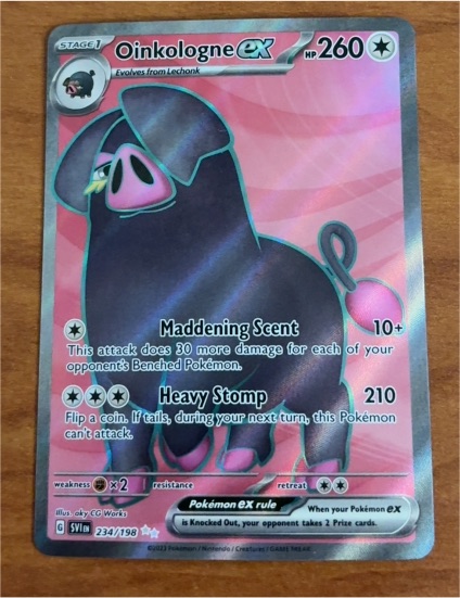 2023 Pokémon Scarlet & Violet #234 Oinkologne ex — front