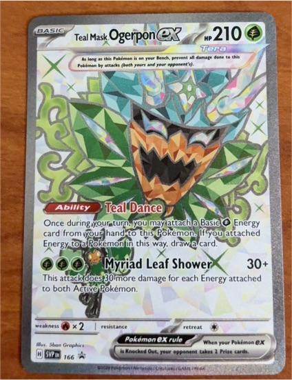 2022 Pokémon SV06 #190 Teal Mask Ogerpon ex — front