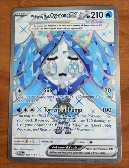 2024 Pokémon TCG Twilight Masquerade #194 Wellspring Mask Ogerpon EX — front