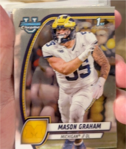 2024 Bowman University Chrome #127 Mason Graham — front