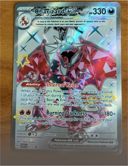 2024 Pokémon Scarlet & Violet Black Star Promo #074 Charizard ex — front