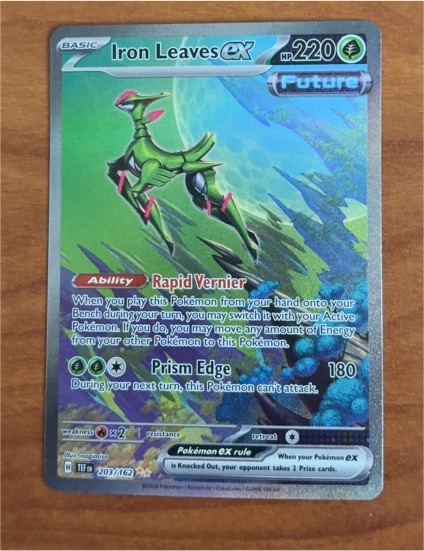 2024 Pokémon SV05: Temporal Forces #203/162 Iron Leaves ex — front