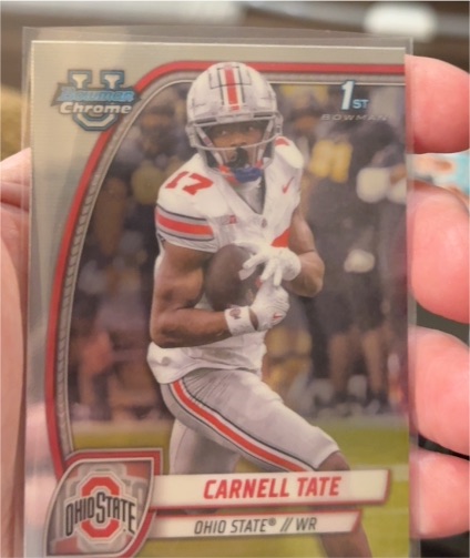 2024 Bowman Chrome University #39 Carnell Tate — front
