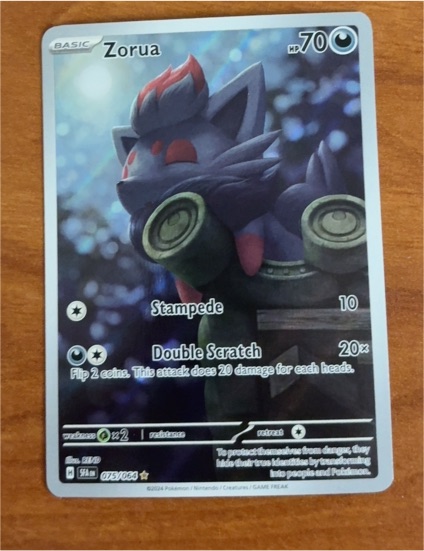 2024 Pokémon SV: Shrouded Fable #075 Zorua — front