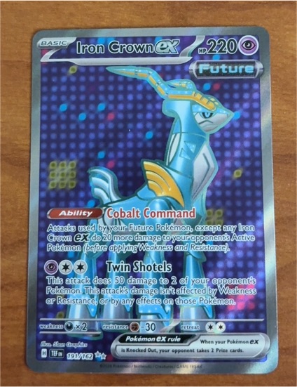 2024 Pokémon SV05: Temporal Forces #191 Iron Crown ex — front