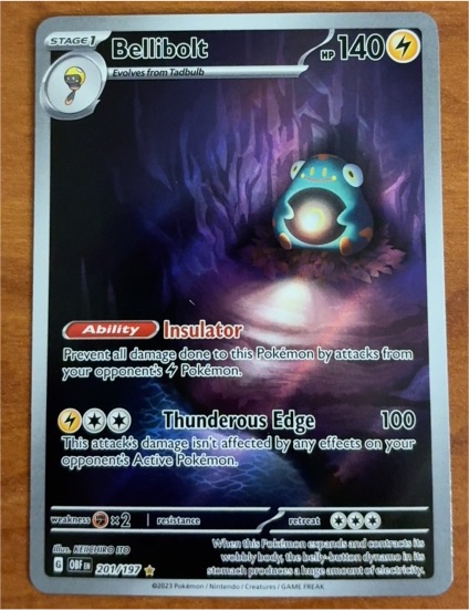 2023 Pokémon SV03 Obsidian Flames #201 Bellibolt — front