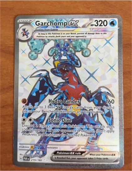 2023 Pokémon SV04: Paradox Rift #219 Garchomp ex — front