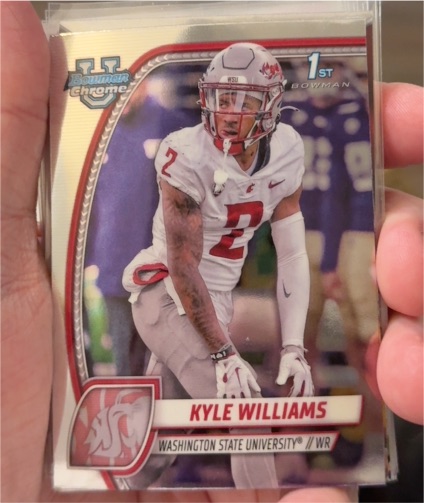 2024 Bowman University Chrome #118 Kyle Williams — front