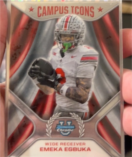 2024 Bowman Chrome University Campus Icons #CI-14 Emeka Egbuka — front