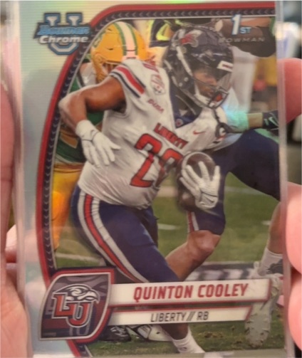 2024 Bowman Chrome University #147 Quinton Cooley Liberty Flames — front