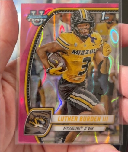 2024 Bowman University Chrome #123 Luther Burden III — front