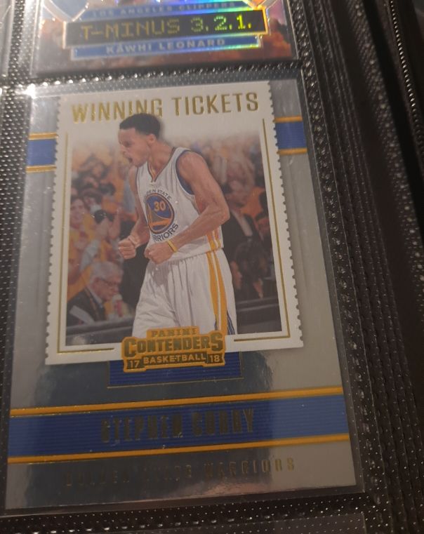 2017-18 Panini Contenders Winning Tickets #3 Stephen Curry — front