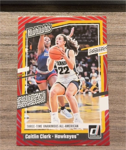 2024 Panini Donruss Caitlin Clark Collection Highlights #H12 Caitlin Clark — front