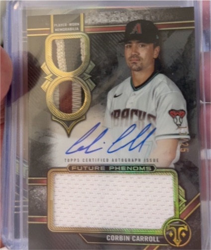 2024 Topps Triple Threads Future Phenoms Auto Relics Corbin Carroll #FPAR-CC — front