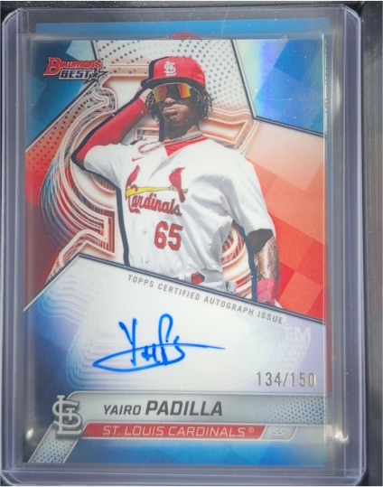 2025 Bowman's Best #B25-YP Yairo Padilla — front