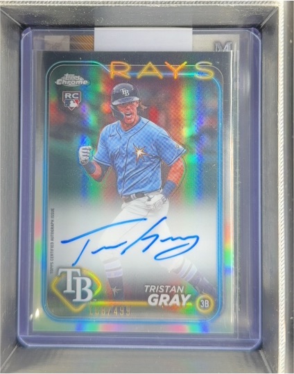 2024 Topps Chrome Rookie Autographs #RA-TGR Tristan Gray — front