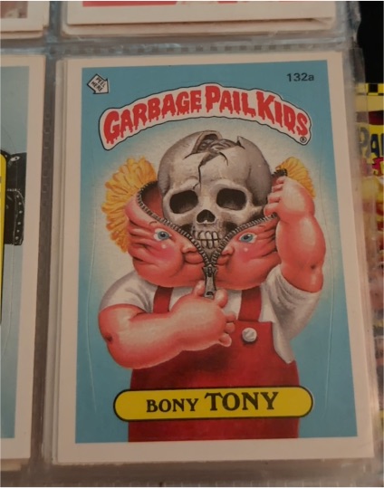 1986 Topps Garbage Pail Kids Series 4 #132a Bony Tony — front