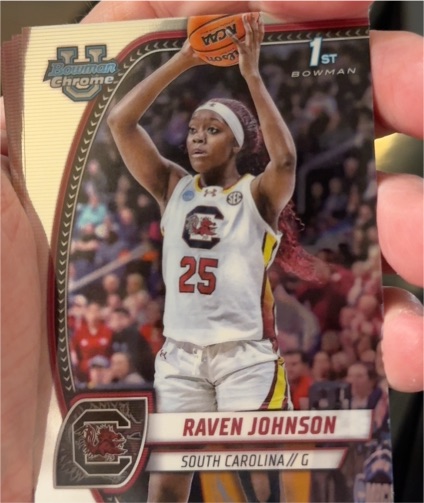 2024-25 Bowman University Chrome #60 Raven Johnson — front