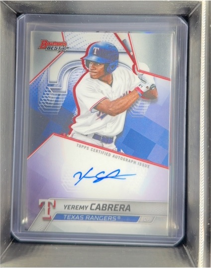 2025 Bowman's Best #B25-YCA Yeremy Cabrera — front