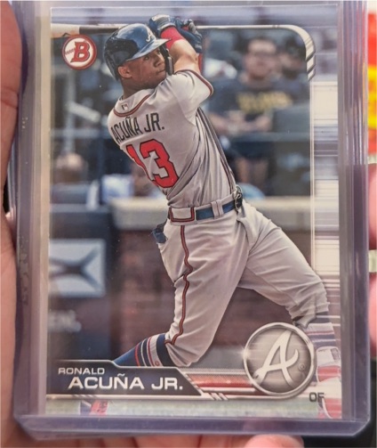 2019 Bowman #78 Ronald Acuña Jr. — front