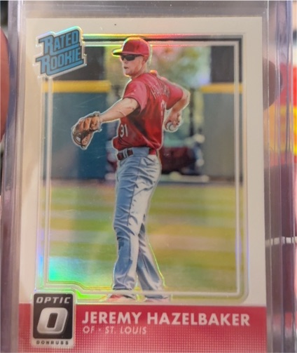 2016 Donruss Optic #61 Jeremy Hazelbaker Rated Rookie — front