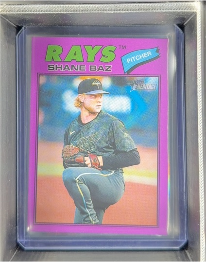 2026 Topps Heritage #348 Shane Baz — front