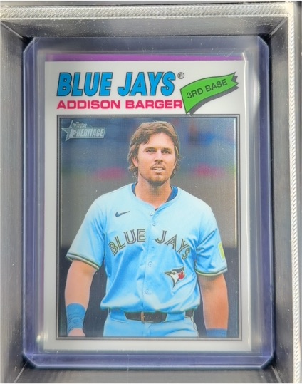 2026 Topps Heritage #370 Addison Barger — front