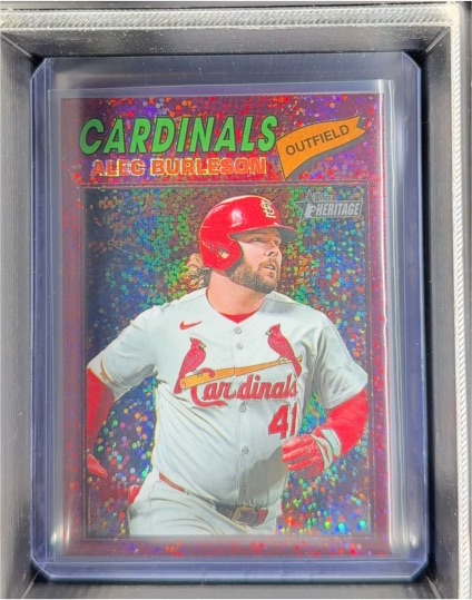2026 Topps Heritage #165 Alec Burleson — front