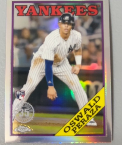 2023 Topps Chrome 1988 #88BC-16 Oswald Peraza — front