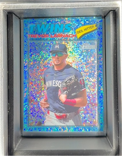 2026 Topps Heritage Chrome #280 Trevor Larnach — front