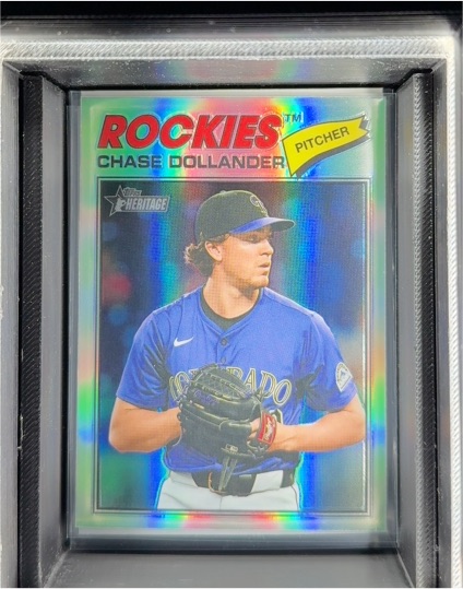 2026 Topps Heritage Chrome #91 Chase Dollander — front