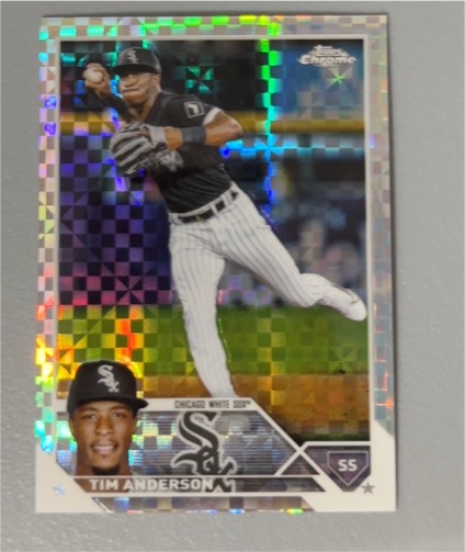 2023 Topps Chrome #211 Tim Anderson X-Fractor — front