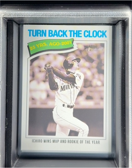 2026 Topps Heritage #337 Ichiro Suzuki - Turn Back the Clock Insert — front