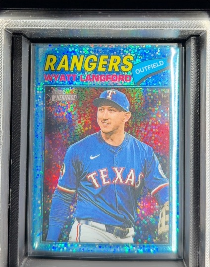 2026 Topps Heritage #340 Wyatt Langford — front