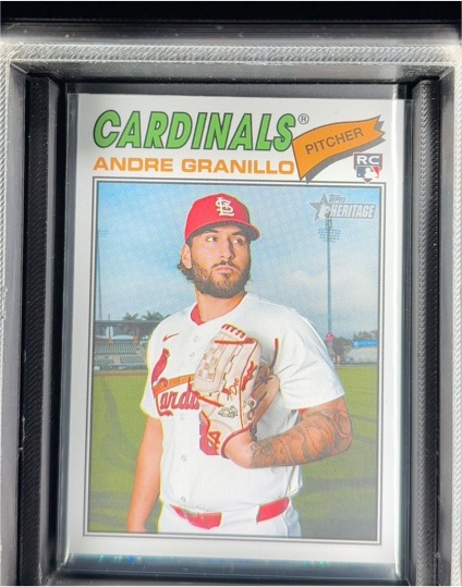 2026 Topps Heritage #32 Andre Granillo Rookie — front