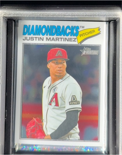2026 Topps Heritage Chrome #263 Justin Martinez — front