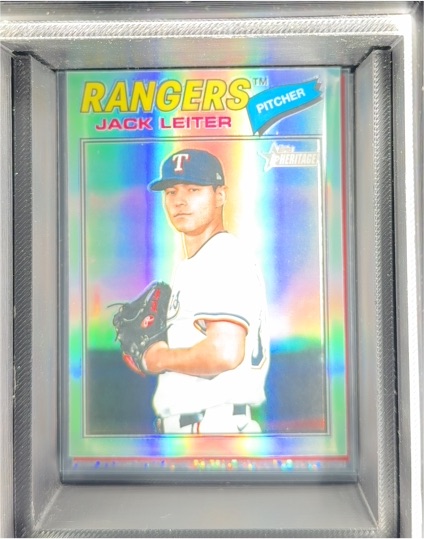 2026 Topps Heritage Chrome #304 Jack Leiter — front