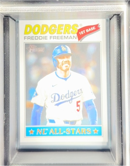 2026 Topps Heritage Chrome #350 Freddie Freeman — front