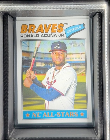 2026 Topps Heritage #55 Ronald Acuna Jr. Atlanta Braves NL All-Stars — front