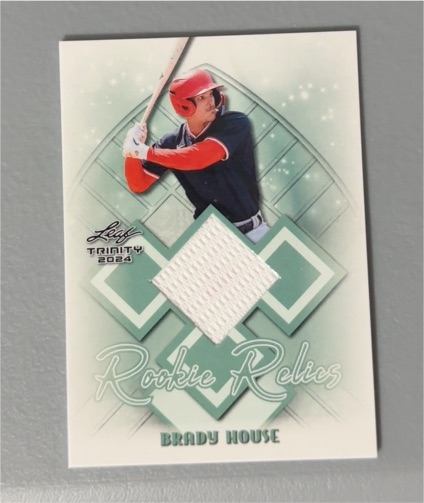 2024 Leaf Trinity Rookie Relics #RR-5 Brady House — front