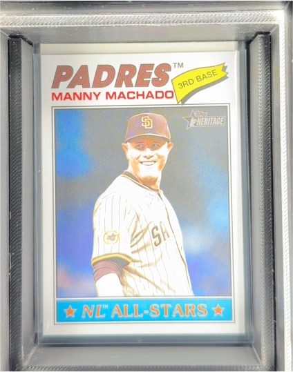2026 Topps Heritage Chrome #143 Manny Machado — front